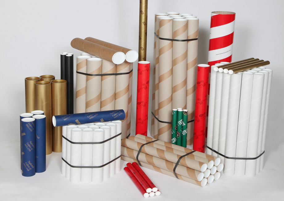 Cardboard postal tubes in over ten different designs and dimensions.