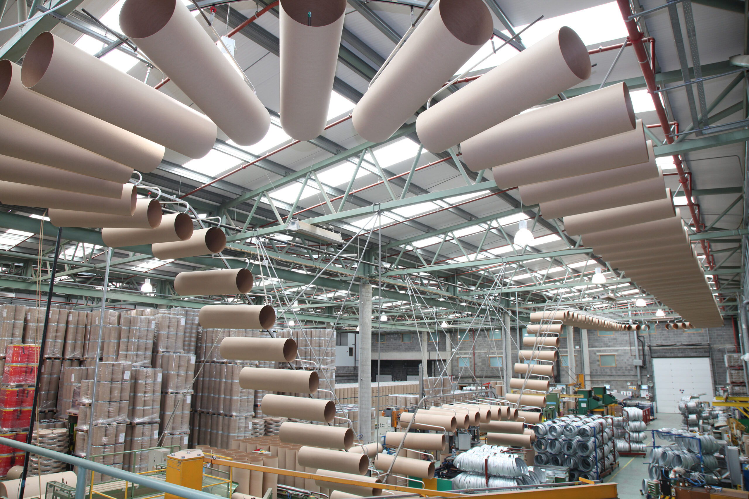 Birdseye view of Industrial Packaging production plant