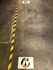 Floor markings in Industrial Packaging plants during COVID19