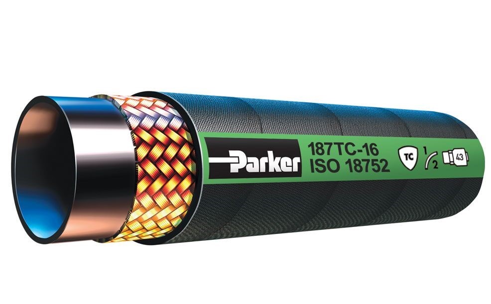 High-specification hydraulic hose manufactured by Parker