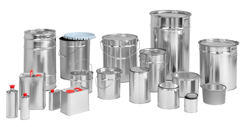 SILFA metal pails and tins